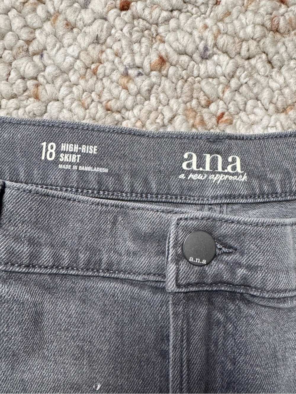 Ana High Rise Midi Skirt with Rhinestones - Picture 3 of 6